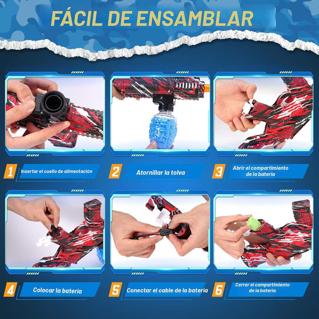 2 Juego de Lanzador de Bolas de Agua Eléctrico, Juegos de Equipo al...