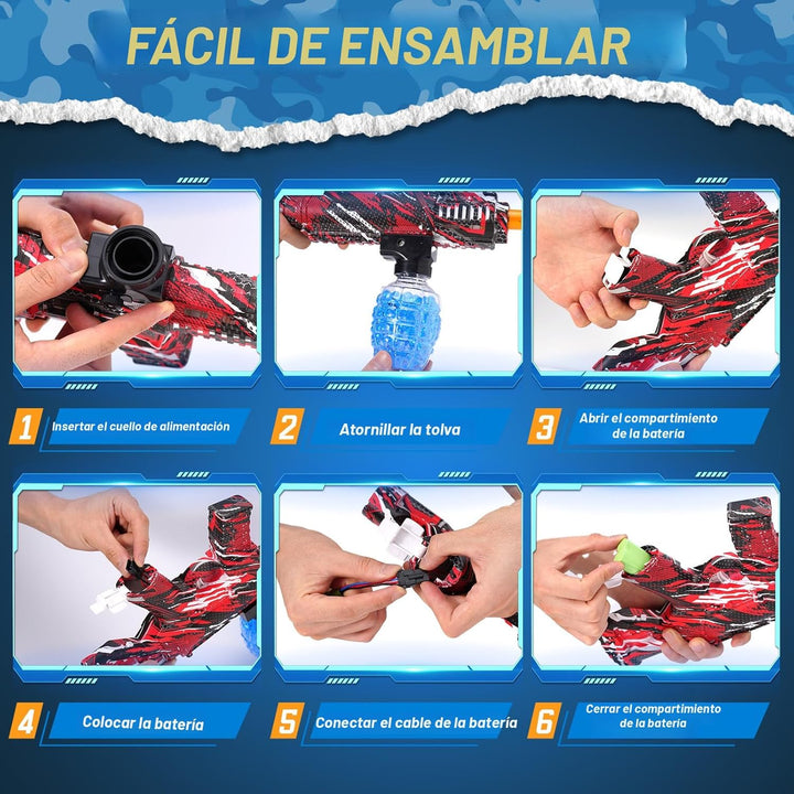 2 Juego de Lanzador de Bolas de Agua Eléctrico, Juegos de Equipo al...