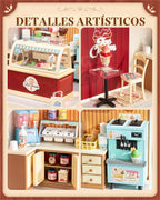 Rolife Super Creator DIY Juego de construcción de casas de plástico en miniatura Tienda de helados