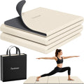 Readaeer Esterilla de Yoga Bicolor - 72"x24"x0.24" (6mm), Esterilla de Ejercicio Antideslizante TPE