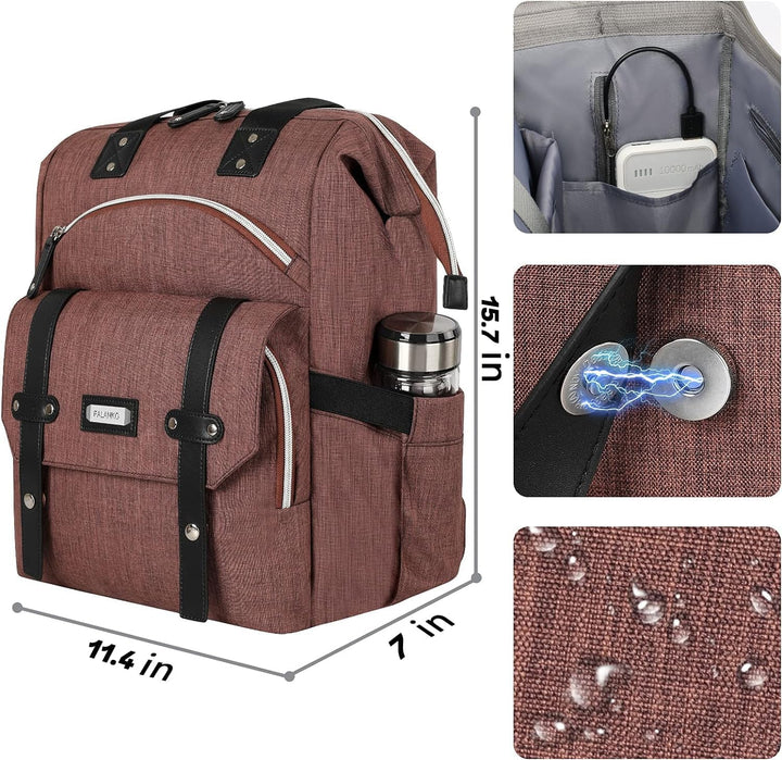 FALANKO Mochila para laptop para mujer, elegante mochila de viaje p...