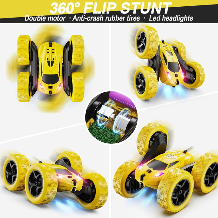 QUNREDA Coche de control remoto, juguetes de automóvil RC para niño...
