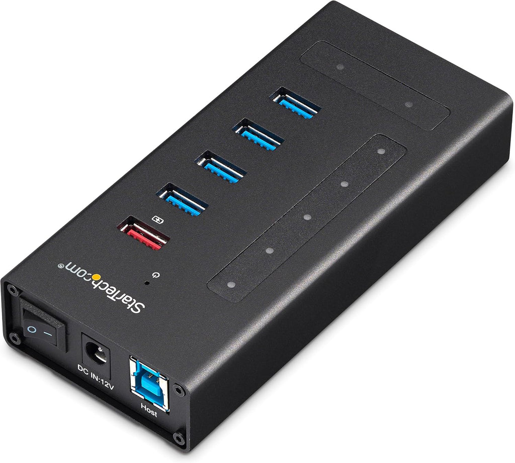 StarTech.com Hub USB C de 7 puertos - USB tipo C a 2x USB-C/5x USB-A - USB