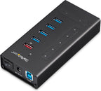 StarTech.com Hub USB C de 7 puertos - USB tipo C a 2x USB-C/5x USB-A - USB