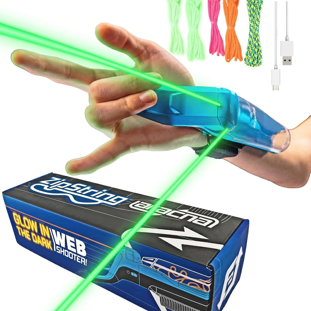 ZipString Aracna - Lanzador de cuerda que brilla en la oscuridad