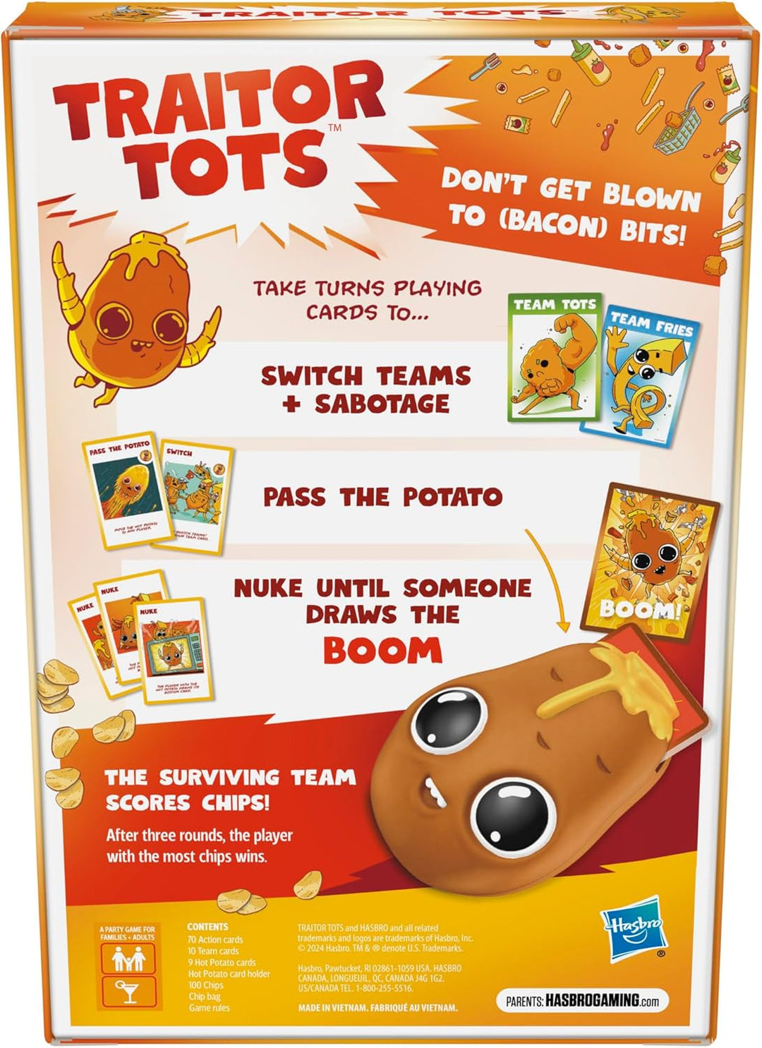 Hasbro Gaming Juego de cartas Traitor Tots Juego de