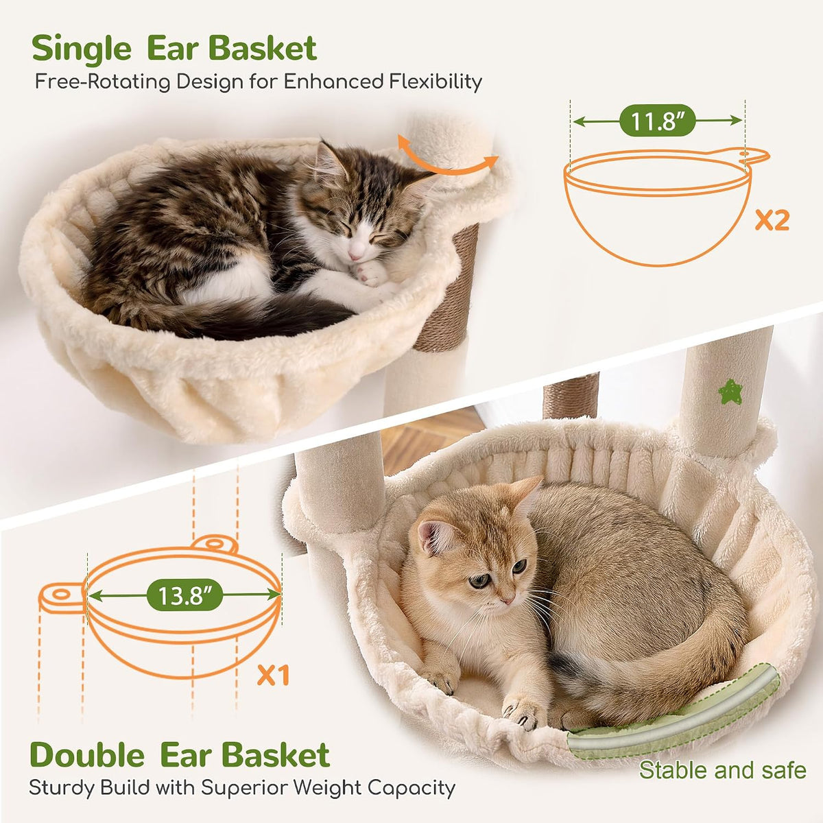Globlazer Árbol para gatos Maine Coon extragrande de 83 pulgadas, F83J