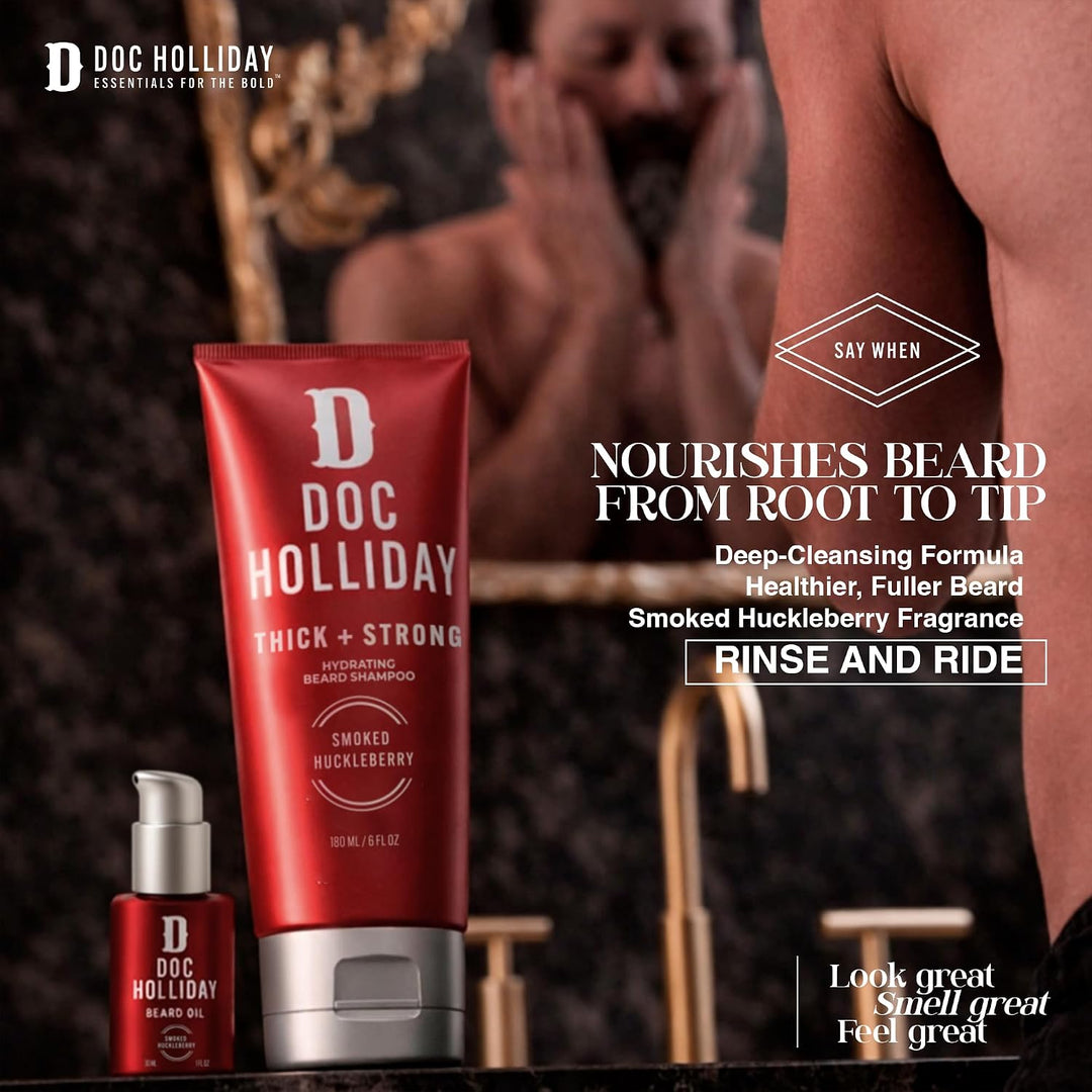DOC HOLLIDAY Champú hidratante para barba grueso y fuerte \u2013 Ar...