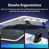 TECKNET Base de refrigeración para portátil, soporte de base de ref...