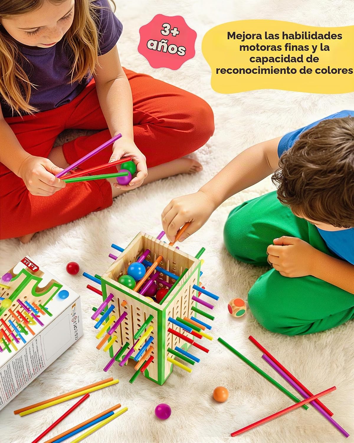 Montessori - Juego de mesa para niños de 3 a 6 años, juguete educativo de
