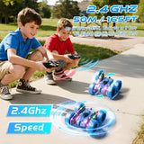 Zalneo Auto de Acrobacias con Control Remoto 4WD 360° Flip RC de Do...