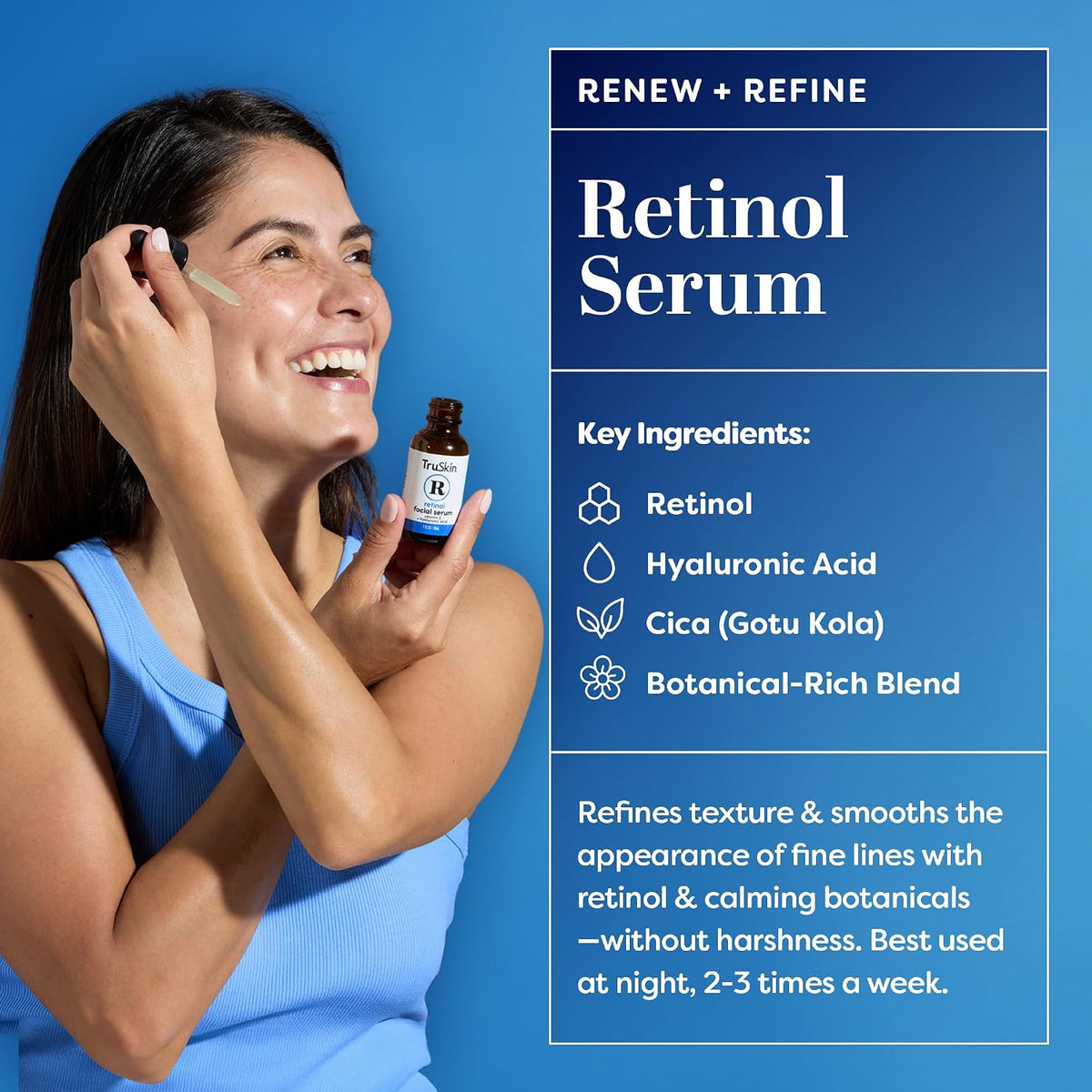 TruSkin Naturals Suero facial Duo - Suero de retinol para la cara y...