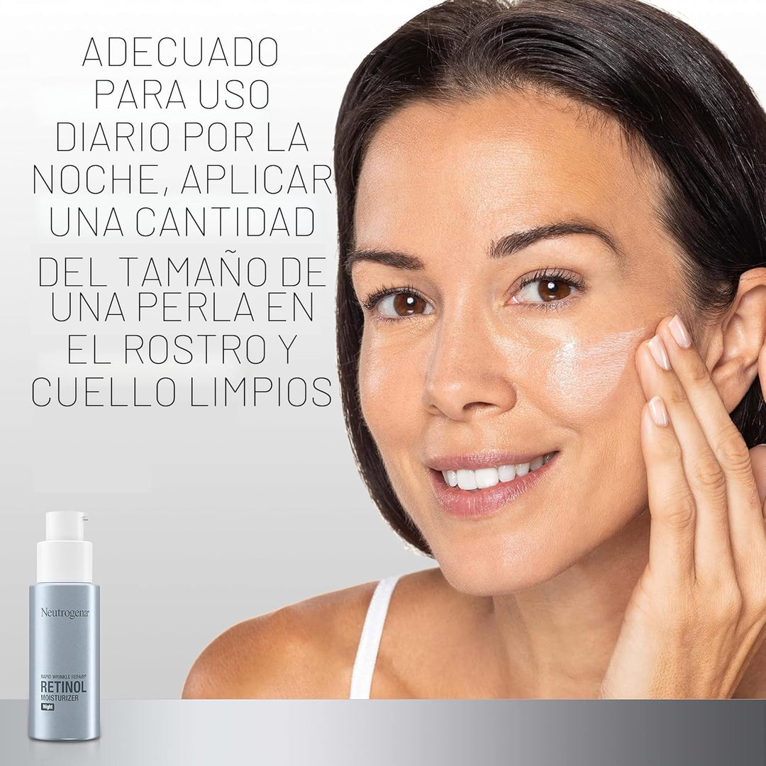 Neutrogena Crema Hidratante de Noche Retinol para Reparación Rápida...