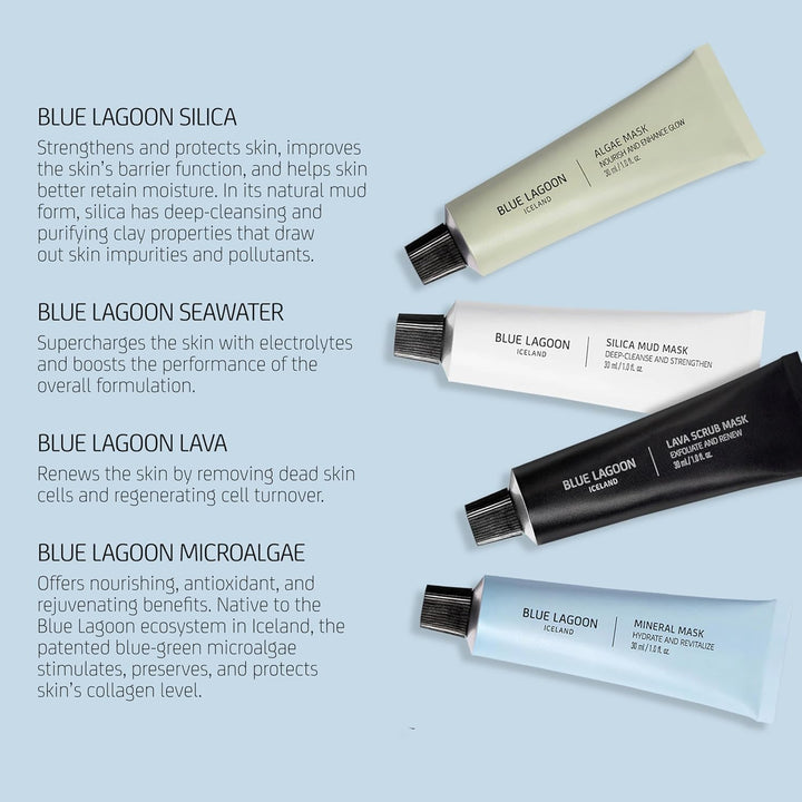 Blue Lagoon Skin Science - Juego de viaje Signature Masks | Cuidado...