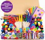 Made By Me Ultimate - Caja de manualidades, actividades de arte y manualidades, juego de 1000 piezas, estuche de almacenamiento, ideal para artes y manualidades preescolares, proyectos para adultos y