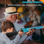 Rifle de francotirador de juguete de doble barril, pistola de juguete de espuma suave para niños de 8 a 12 años, jóvenes, adolescentes, niños, niñas, adultos, pistolas de dardos geniales para cumpleaños, Halloween, Navidad, juego de disparos al aire libre