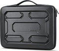 DOMISO Funda para laptop de 17 pulgadas con asa, bolsa para computadora a prueba de golpes, funda protectora de transporte impermeable de EVA para 17.3" MSI GS73VR Stealth Pro/HP Envy 17/LG Gram 17