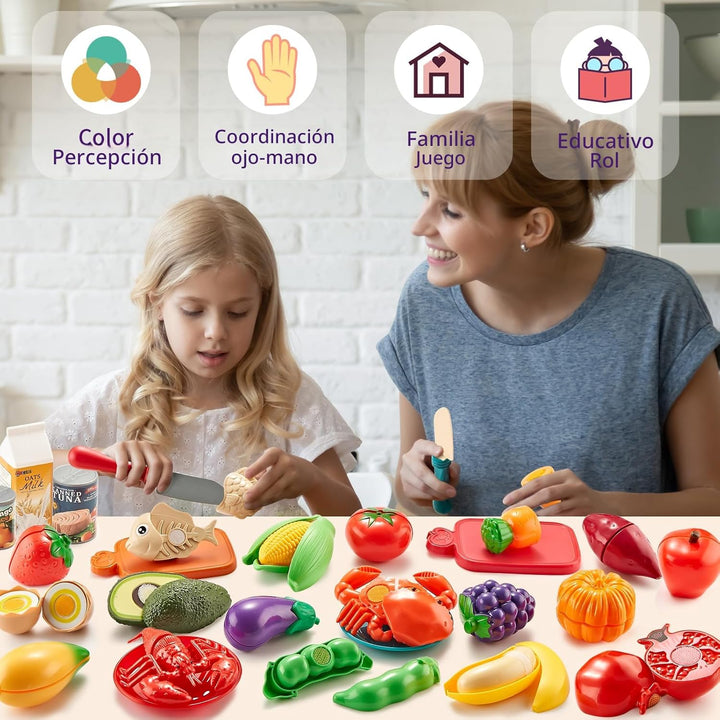 Comida de juego de simulación para la cocina de los niños