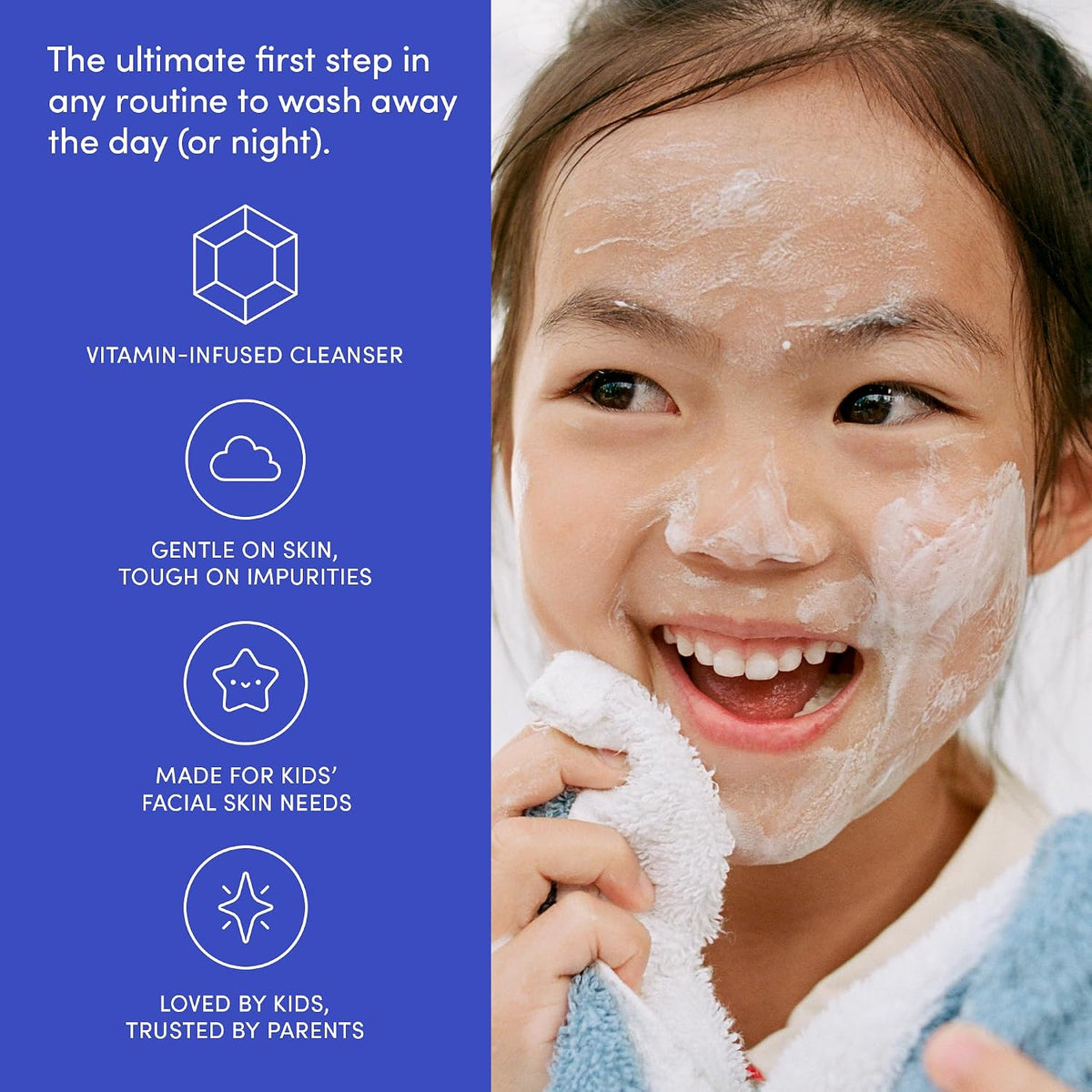 Evereden Lavado facial para niños: melocotón fresco, 3.4 fl oz. | C...