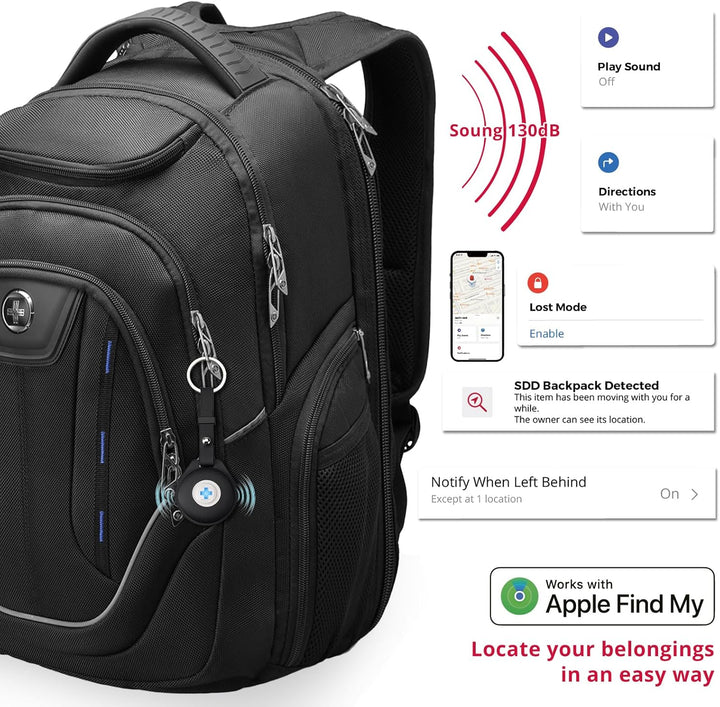Swissdigital Design TSA - Mochila para laptop de negocios para homb...