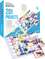 STEM Kit de circuito electrónico para niños, más de 201 proyectos, kit de fabricante de circuitos de física, juguete educativo de experimento científico para niños y niñas a partir de 8 años (color