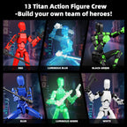 Juego luminoso de 13 figuras de acción, 6 figuras de acción