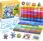 JUPITEARTH 164 Pcs Air Dry Clay Kit, 108 Colors Modeling Clay para Kids