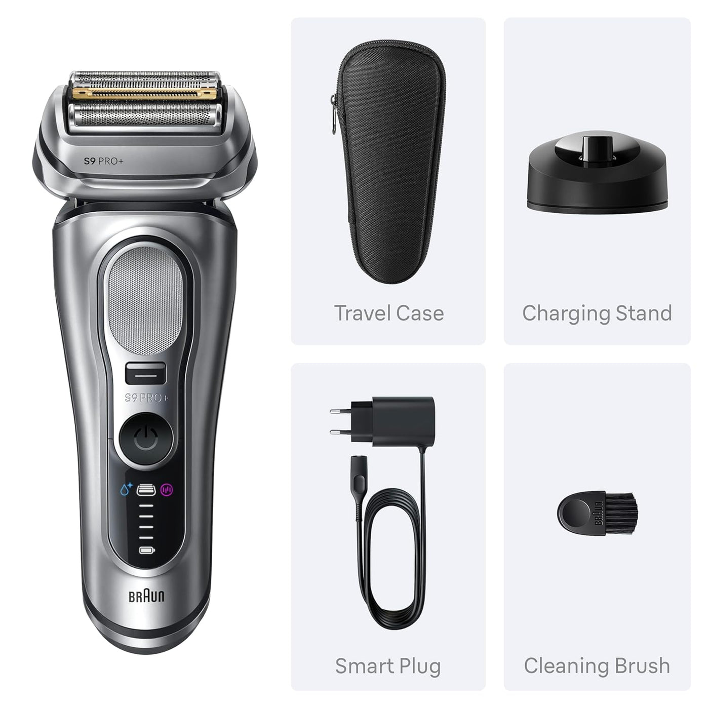 Braun Maquinilla de afeitar eléctrica para hombres Serie 9 PRO+ Máq...