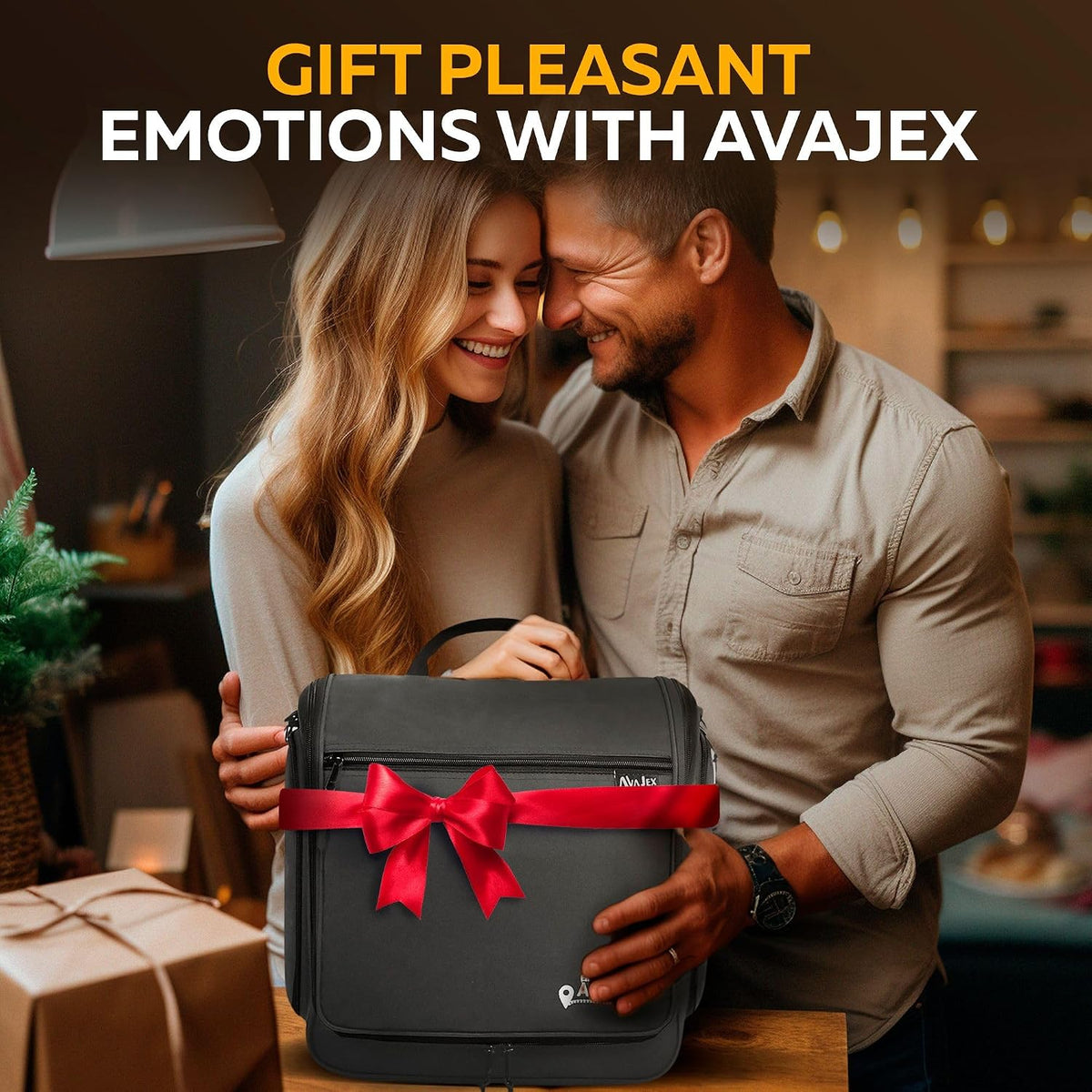 Neceser de viaje para hombres y mujeres (10.6 x 10.6 x 3.2 pulgadas), organizador grande de artículos de tocador colgantes, bolsa de higiene impermeable con gancho giratorio de metal XXL, con cremalleras resistentes y 19 compartimentos para artículos de