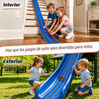 Pistas flexibles de 15 pies de pista de carreras flexibles para niños, juego de pista de auto de bricolaje con autos de rebote 1/64, pistas de carreras enrollables portátiles con ventosas fuertes