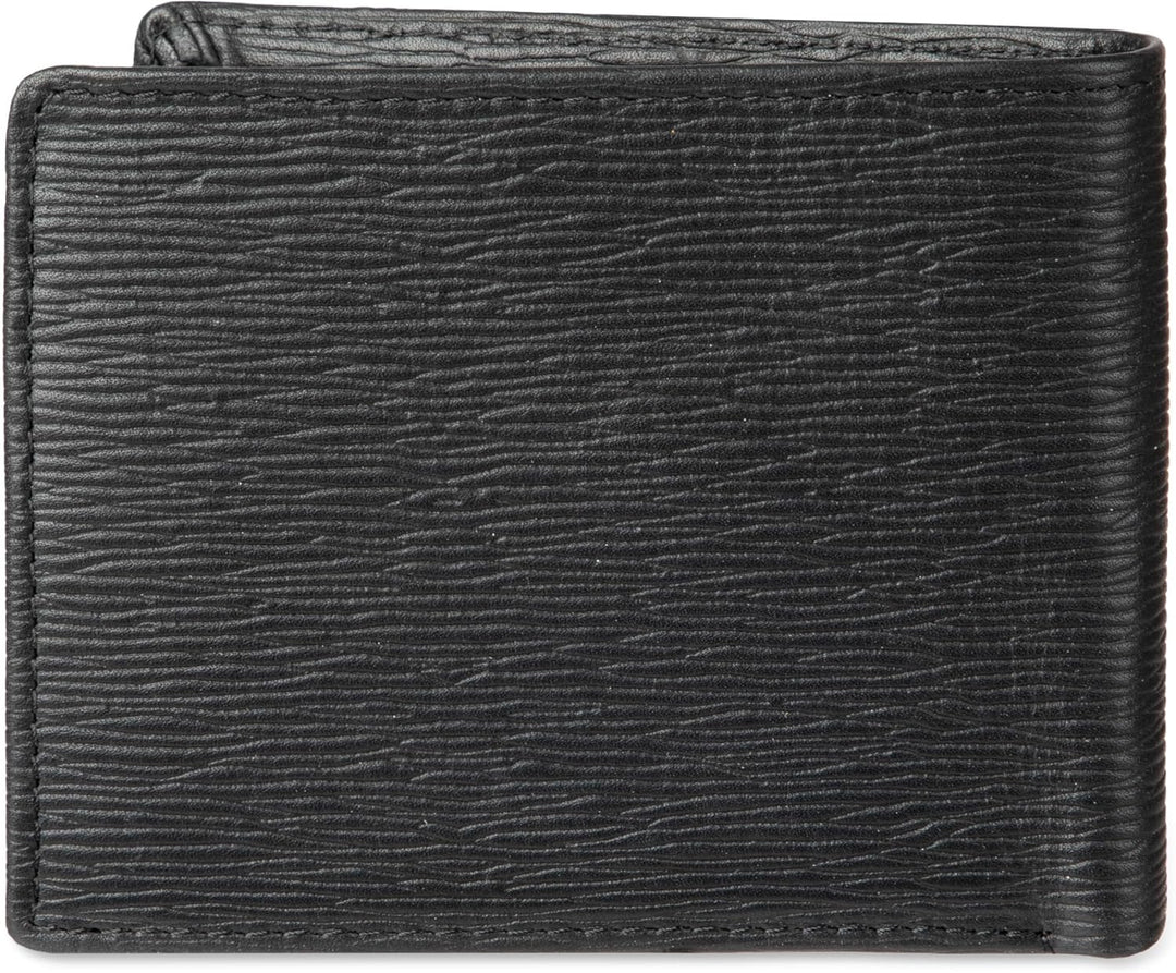 Calvin Klein Billetera plegable minimalista de piel RFID para hombr...