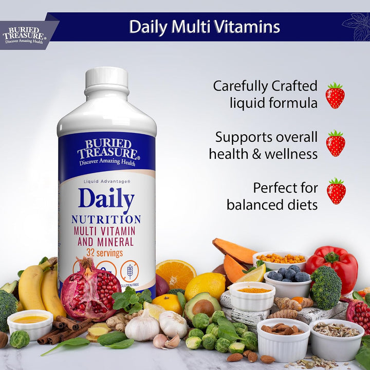 Buried Treasure Daily Nutrition Suplemento líquido multivitamínico...