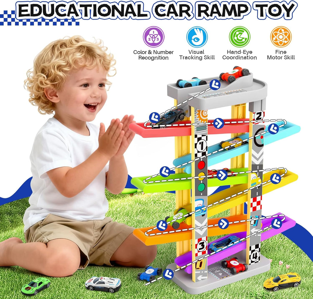 aotipol Juguetes Montessori para niños de 2 a 3 años, juego de ramp...