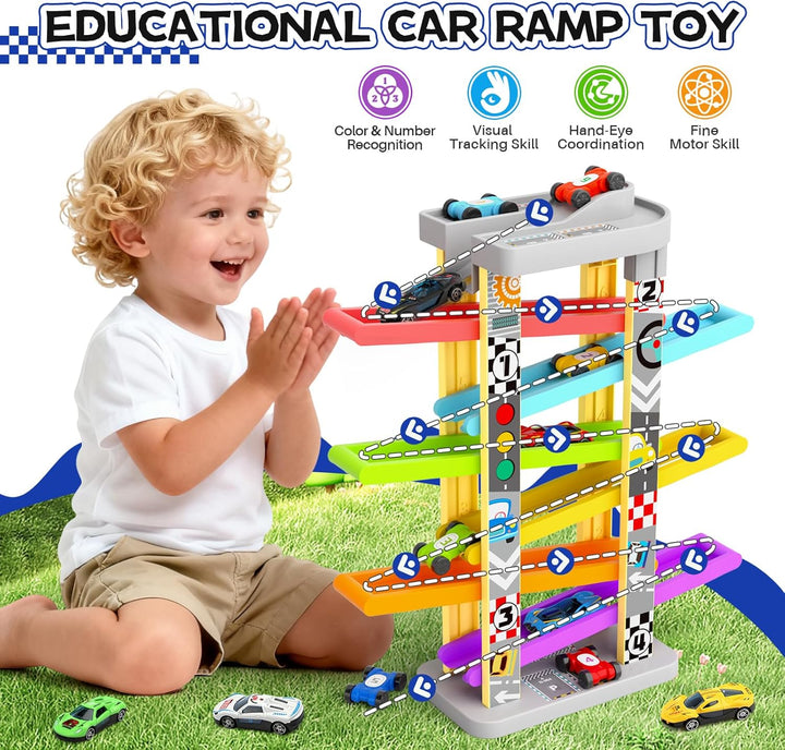aotipol Juguetes Montessori para niños de 2 a 3 años, juego de ramp...