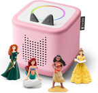 Toniebox 2 Audio Player Disney Princess Bundle para Kids 3+ con Ariel, Moana, Merida, y Belle - Cloud Pink