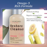 Peaches Skincare - Jabón facial vegano después del entrenamiento co...