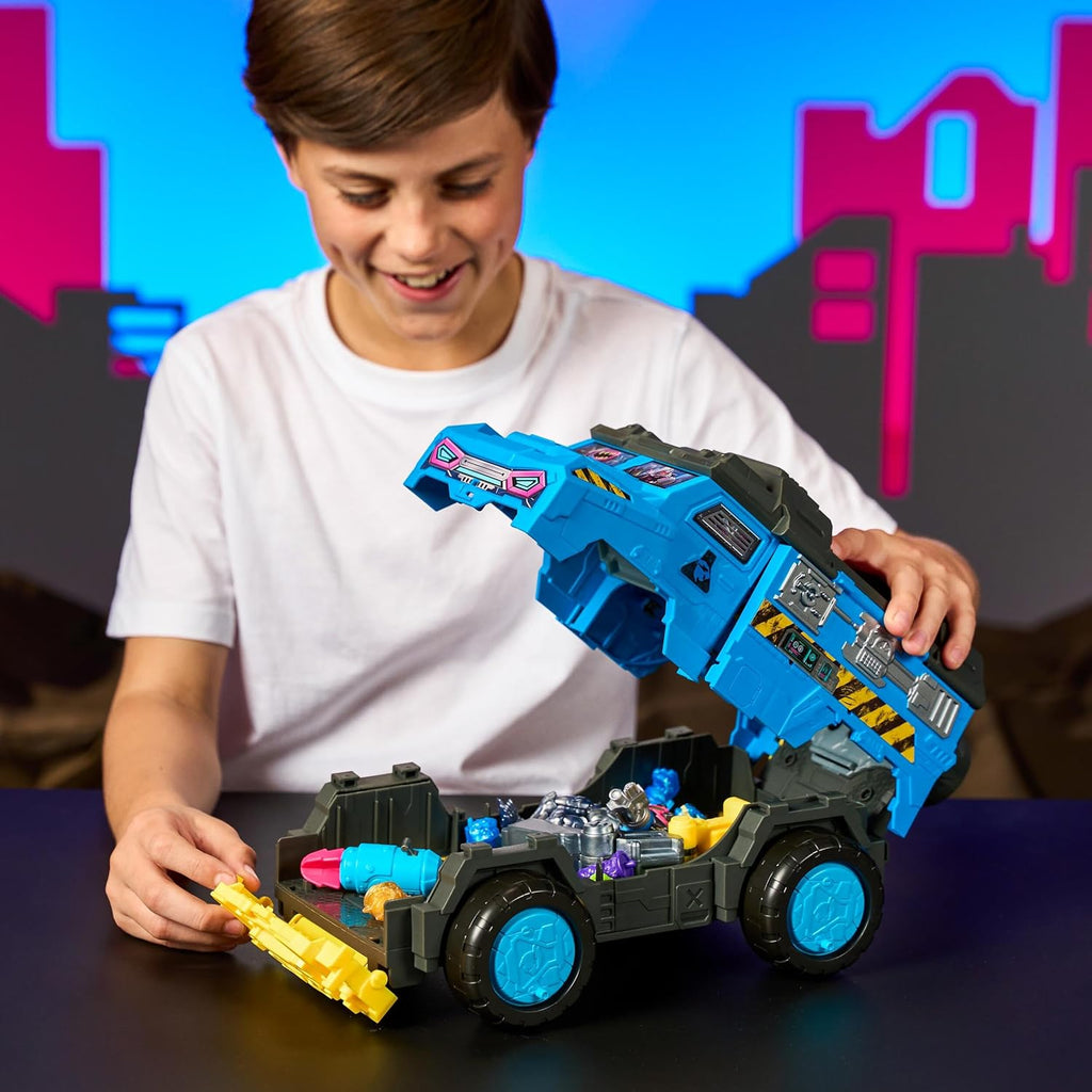 MRBEAST LAB Hybrids Mobile Battle Lab, MEGA-TECH Hybrid Figure, Toy Vehicle