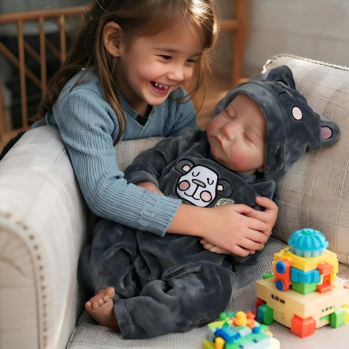 Muñecas Reborn Baby de 18 pulgadas realista con cuerpo de vinilo co...
