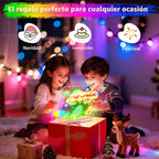 Geokay Tablero de dibujo LED recargable de 16 pulgadas, modos de luz de 9