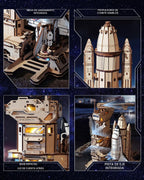 ROKR Space Shuttle 3D Wooden Puzzles para Adults Moving Building Model