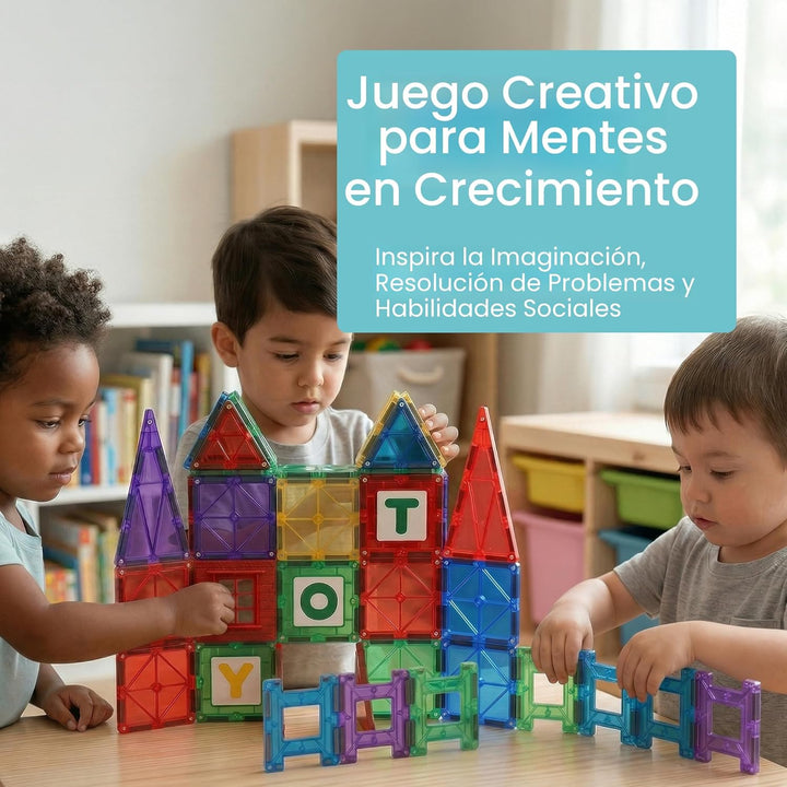 Playmags Juego de construcción de fichas magnéticas de 150 piezas \...