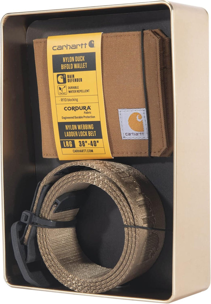 Paquete de regalo de cinturón y billetera Carhartt para hombre A000...