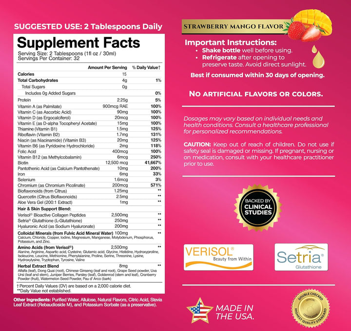 Tropical Oasis Multivitamínico Líquido para Mujeres + Crecimiento d...