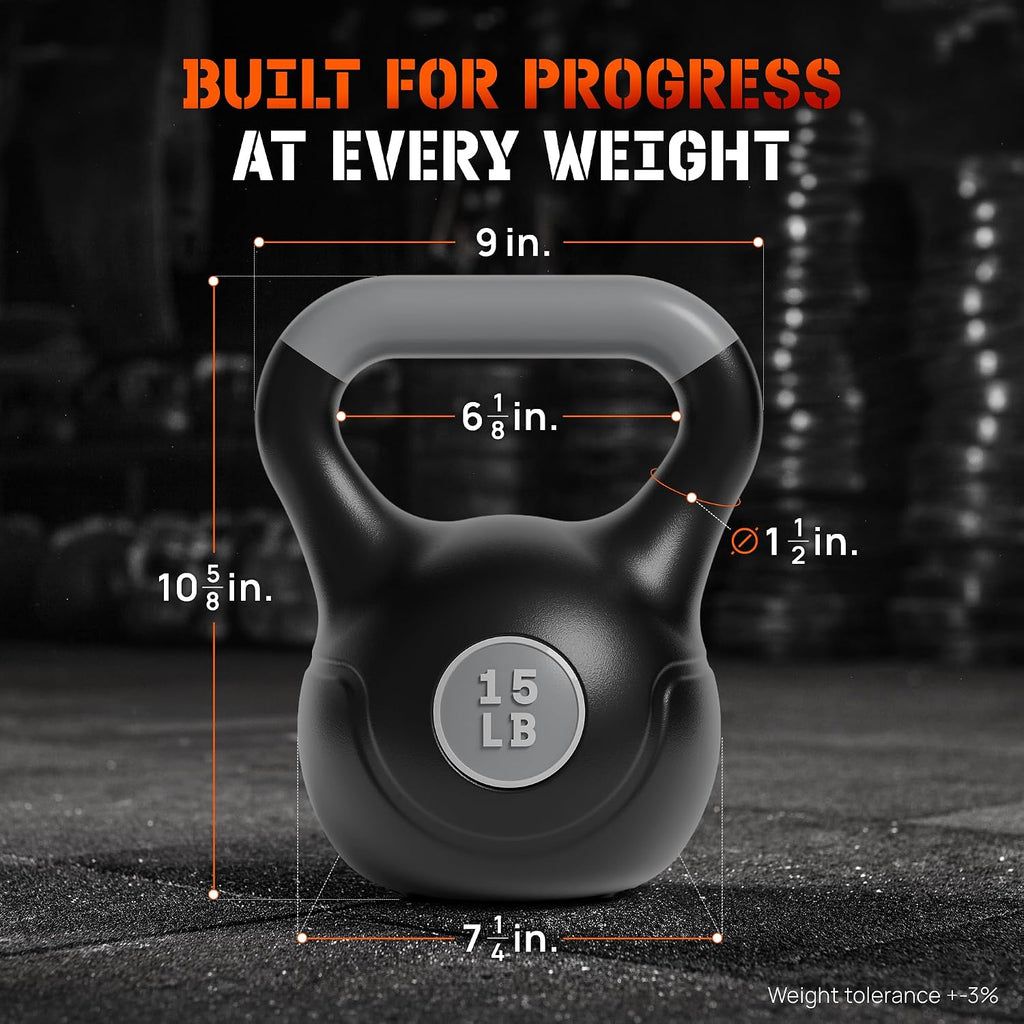 Yes4All Pesas rusas de entrenamiento de fuerza de cemento para gimnasio en