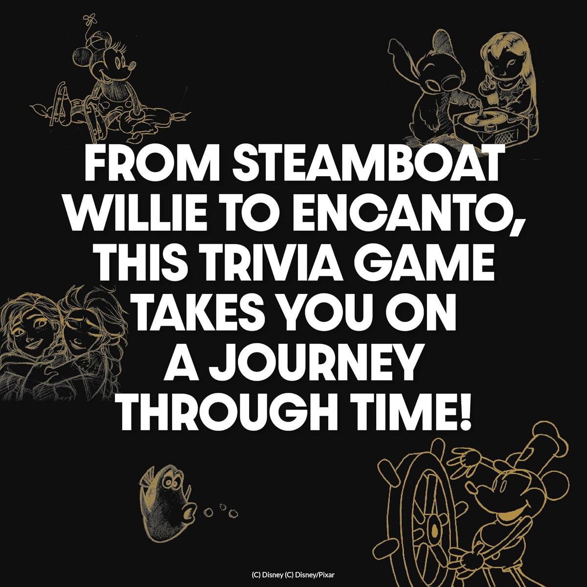 Disney Trivia Juegos de mesa para noche familiar, juegos de viaje