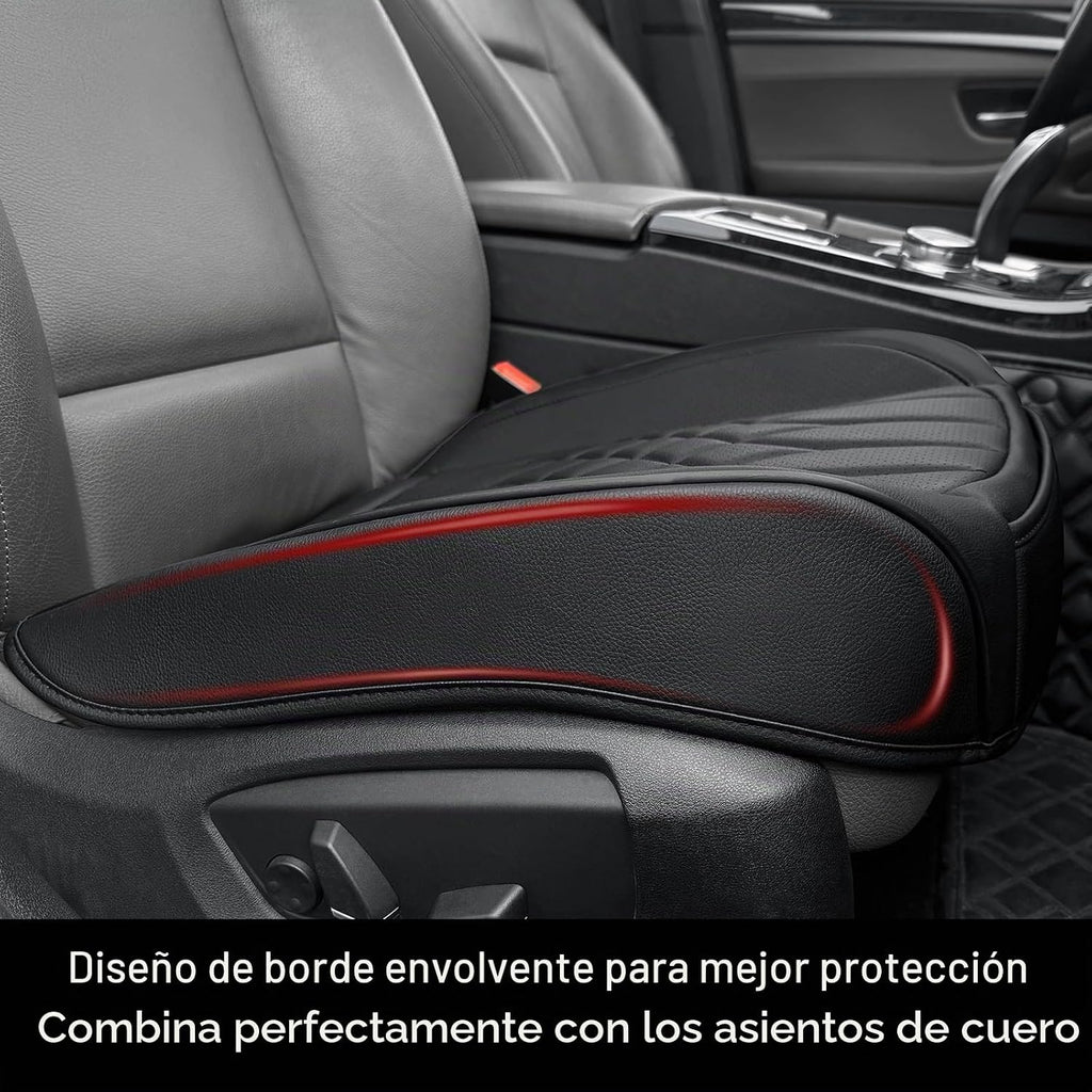 Paquete de 2 fundas de cuero para asientos delanteros de automóvil
