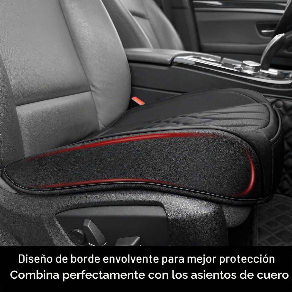 Paquete de 2 fundas de cuero para asientos delanteros de automóvil