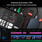 Osee GoStream Duet 8 ISO - Conmutador de vídeo en vivo, 4 HDMI + 4 SDI, XLR