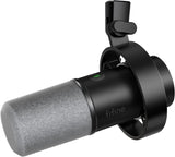 FIFINE Micrófono Dinámico, XLR\/USB Micrófono de PC para Grabación...