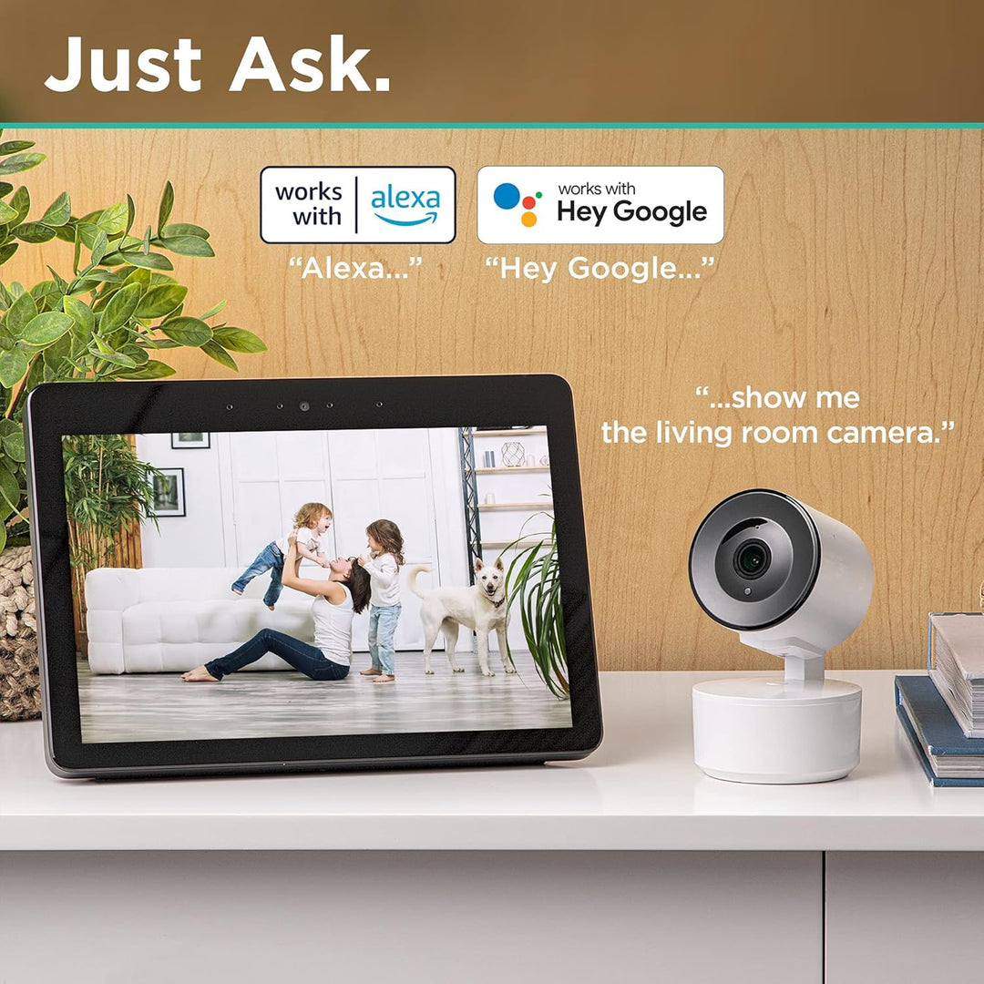 iHome Roto Smart - Cámara de seguridad inteligente WiFi de seguimie...